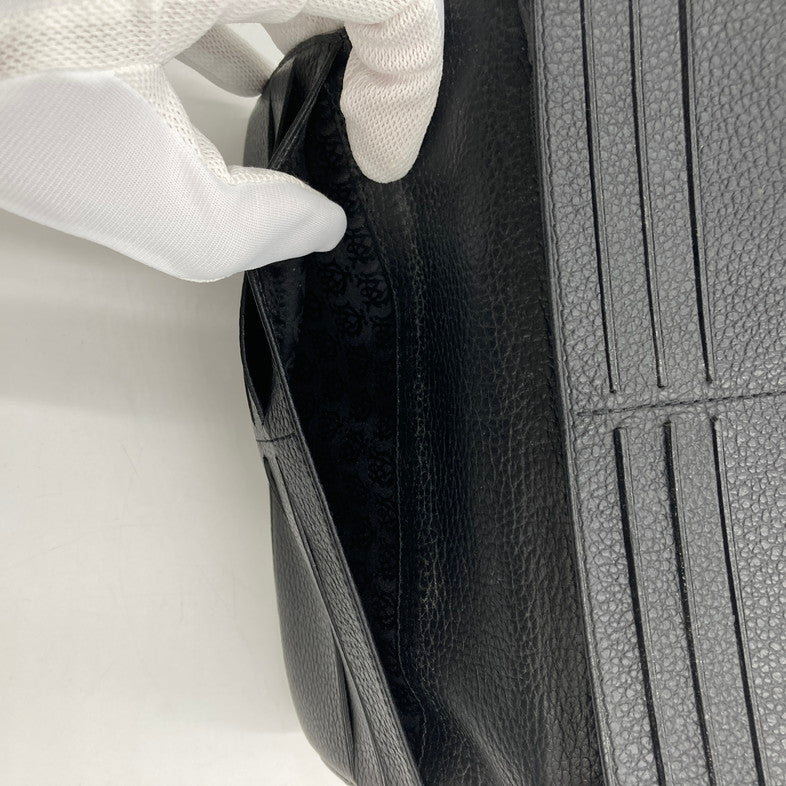 【中古品】【メンズ】 Dunhill ダンヒル T15488 ファスナー 二つ折り 長財布 201-250807-NS-15-iwa カラー：ブラック シルバー 万代Net店