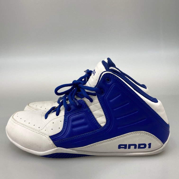 【中古品】【メンズ】 AND1 アンドワン D1083MWMW ROCKET 4 スニーカー 本体のみ（箱なし） 165-251201-WA-05-iwa サイズ：27cm カラー：ホワイト ブルー 万代Net店