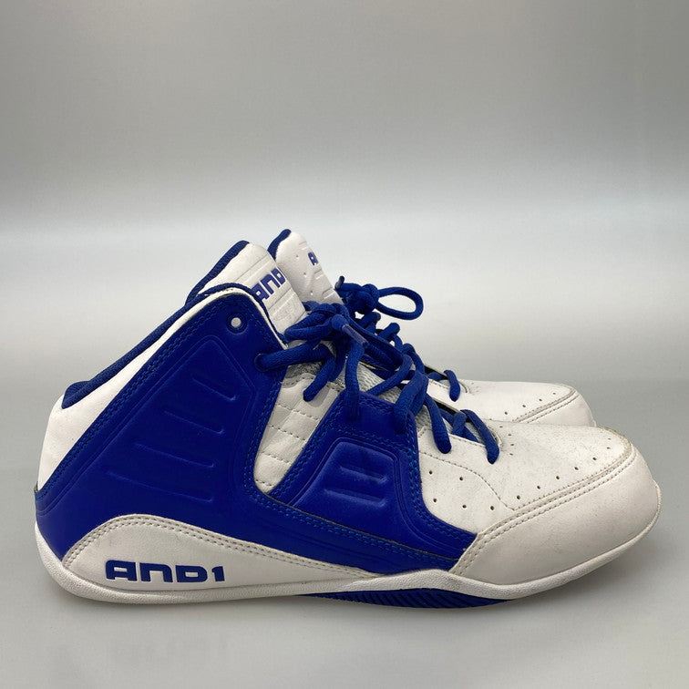 【中古品】【メンズ】 AND1 アンドワン D1083MWMW ROCKET 4 スニーカー 本体のみ（箱なし） 165-251201-WA-05-iwa サイズ：27cm カラー：ホワイト ブルー 万代Net店
