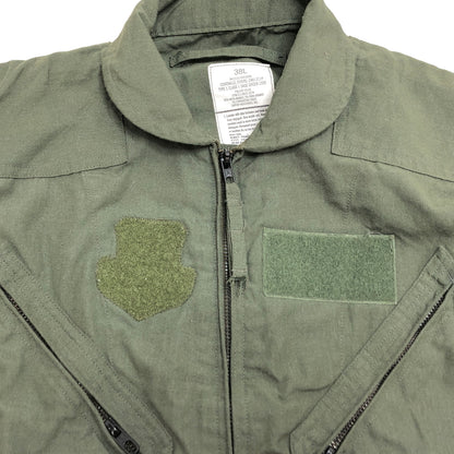 【現状渡し品】【メンズ】 US.ARMY CWU-27 P FLYERS' COVERALLS 8415-01-043-8385 カバーオール つなぎ 古着 ヴィンテージ 146-260825-rs-02-fur サイズ：38L カラー：セージグリーン 万代Net店