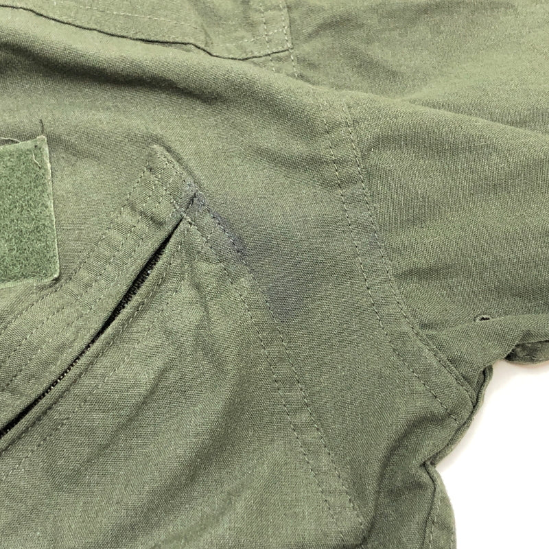 【現状渡し品】【メンズ】 US.ARMY CWU-27 P FLYERS' COVERALLS 8415-01-043-8385 カバーオール つなぎ 古着 ヴィンテージ 146-260825-rs-02-fur サイズ：38L カラー：セージグリーン 万代Net店