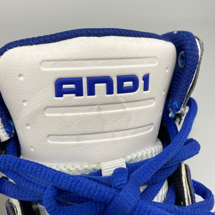 【中古品】【メンズ】 AND1 アンドワン D1083MWMW ROCKET 4 スニーカー 本体のみ（箱なし） 165-251201-WA-05-iwa サイズ：27cm カラー：ホワイト ブルー 万代Net店
