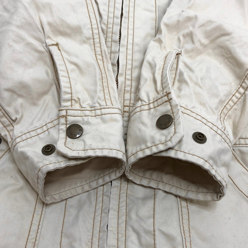【現状渡し品】【メンズ】 AVIREX アヴィレックス FLIGHT SUIT 6146072 フライトスーツ つなぎ 古着 145-260825-rs-03-fur サイズ：M カラー：ベージュ系 万代Net店