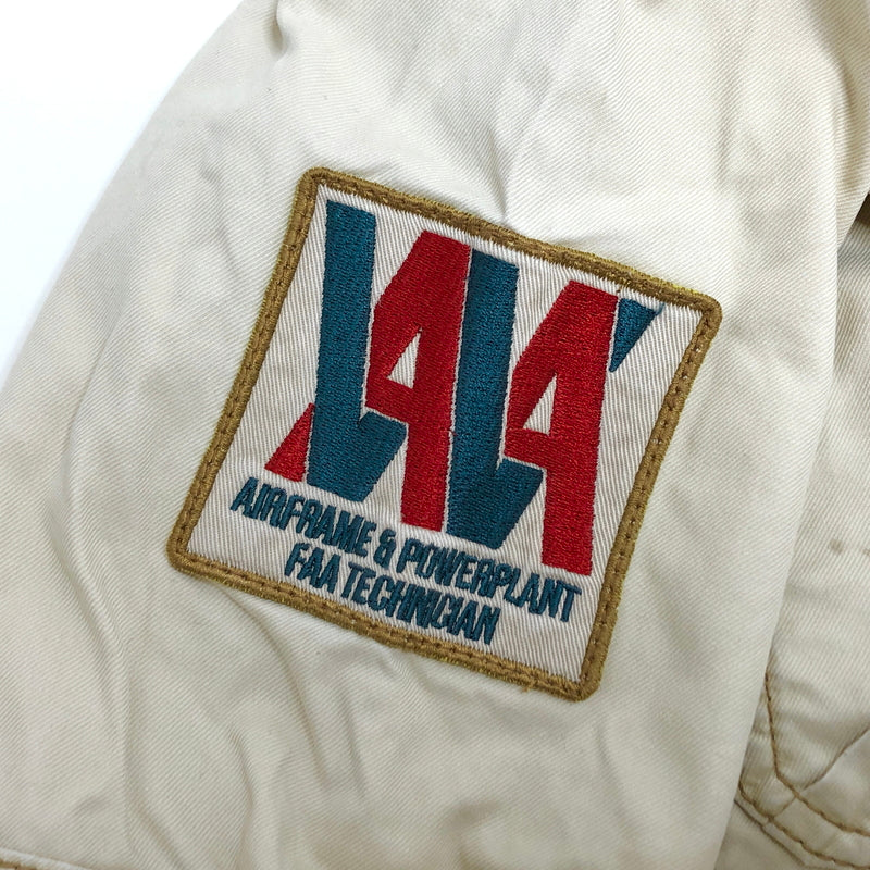 【現状渡し品】【メンズ】 AVIREX アヴィレックス FLIGHT SUIT 6146072 フライトスーツ つなぎ 古着 145-260825-rs-03-fur サイズ：M カラー：ベージュ系 万代Net店