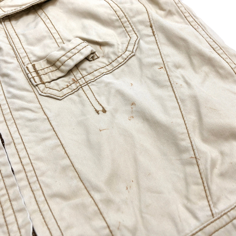 【現状渡し品】【メンズ】 AVIREX アヴィレックス FLIGHT SUIT 6146072 フライトスーツ つなぎ 古着 145-260825-rs-03-fur サイズ：M カラー：ベージュ系 万代Net店