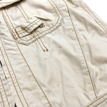 【現状渡し品】【メンズ】 AVIREX アヴィレックス FLIGHT SUIT 6146072 フライトスーツ つなぎ 古着 145-260825-rs-03-fur サイズ：M カラー：ベージュ系 万代Net店