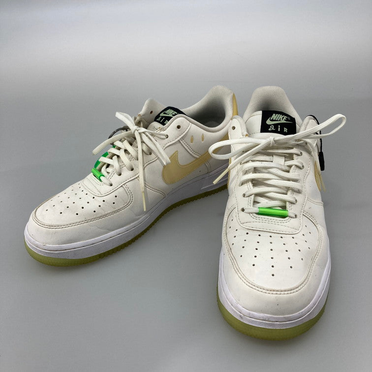 【中古品】【レディース】 NIKE ナイキ CT3228-100 WMNS AIR FORCE 1 07 LX HAVE A NIKE DAY WHITE BARLEY VOLT-BLACK スニーカー 本体のみ（箱なし） 160-251201-WA-06-iwa サイズ：26.5cm カラー：ホワイト系 万代Net店