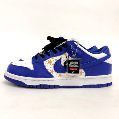 【中古美品】【メンズ】 NIKE SB ナイキエスビー × Supreme Dunk Low OG QS Gold Stars DH3228-100 ダンク ロー OG QS ゴールドスターズ スニーカー シューズ 靴 160-251009-rs-01-fur サイズ：26.5cm US8.5 カラー：ブルー/ホワイト 万代Net店