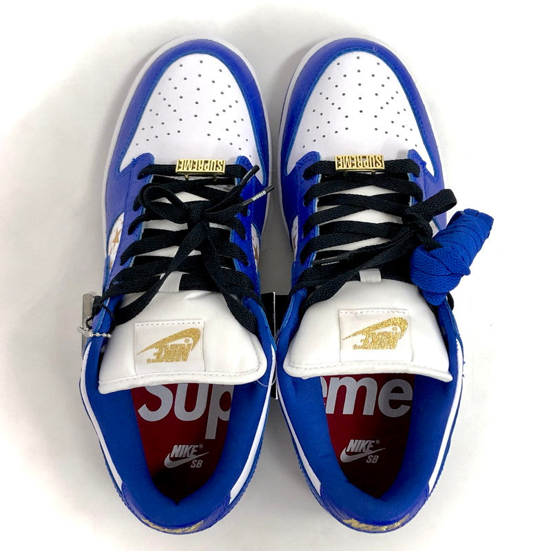 【中古美品】【メンズ】 NIKE SB ナイキエスビー × Supreme Dunk Low OG QS Gold Stars DH3228-100 ダンク ロー OG QS ゴールドスターズ スニーカー シューズ 靴 160-251009-rs-01-fur サイズ：26.5cm US8.5 カラー：ブルー/ホワイト 万代Net店