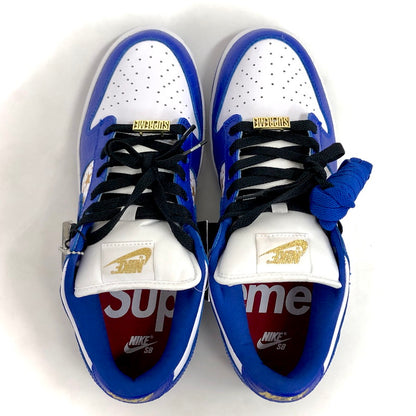 【中古美品】【メンズ】 NIKE SB ナイキエスビー × Supreme Dunk Low OG QS Gold Stars DH3228-100 ダンク ロー OG QS ゴールドスターズ スニーカー シューズ 靴 160-251009-rs-01-fur サイズ：26.5cm US8.5 カラー：ブルー/ホワイト 万代Net店