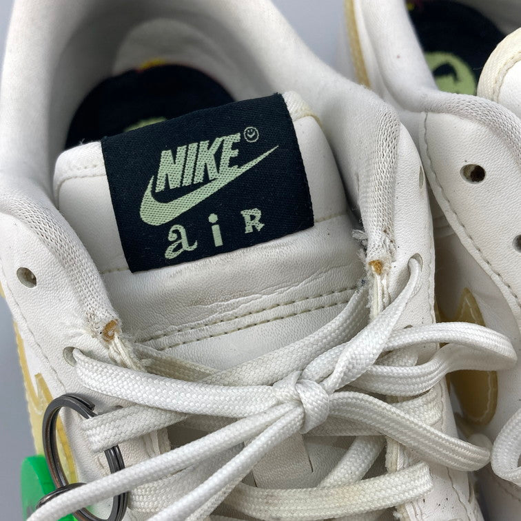 【中古品】【レディース】 NIKE ナイキ CT3228-100 WMNS AIR FORCE 1 07 LX HAVE A NIKE DAY WHITE BARLEY VOLT-BLACK スニーカー 本体のみ（箱なし） 160-251201-WA-06-iwa サイズ：26.5cm カラー：ホワイト系 万代Net店