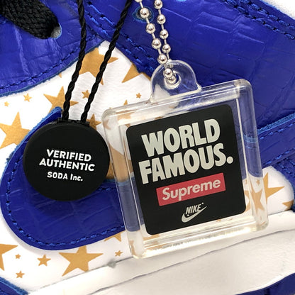 【中古美品】【メンズ】 NIKE SB ナイキエスビー × Supreme Dunk Low OG QS Gold Stars DH3228-100 ダンク ロー OG QS ゴールドスターズ スニーカー シューズ 靴 160-251009-rs-01-fur サイズ：26.5cm US8.5 カラー：ブルー/ホワイト 万代Net店