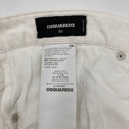 【中古品】【メンズ】 DSQUARED2 ディースクエアード デニムパンツ ジーンズ ボトムズ 153-250218-OR-09-iwa サイズ：イタリア50 カラー：ホワイト系 万代Net店