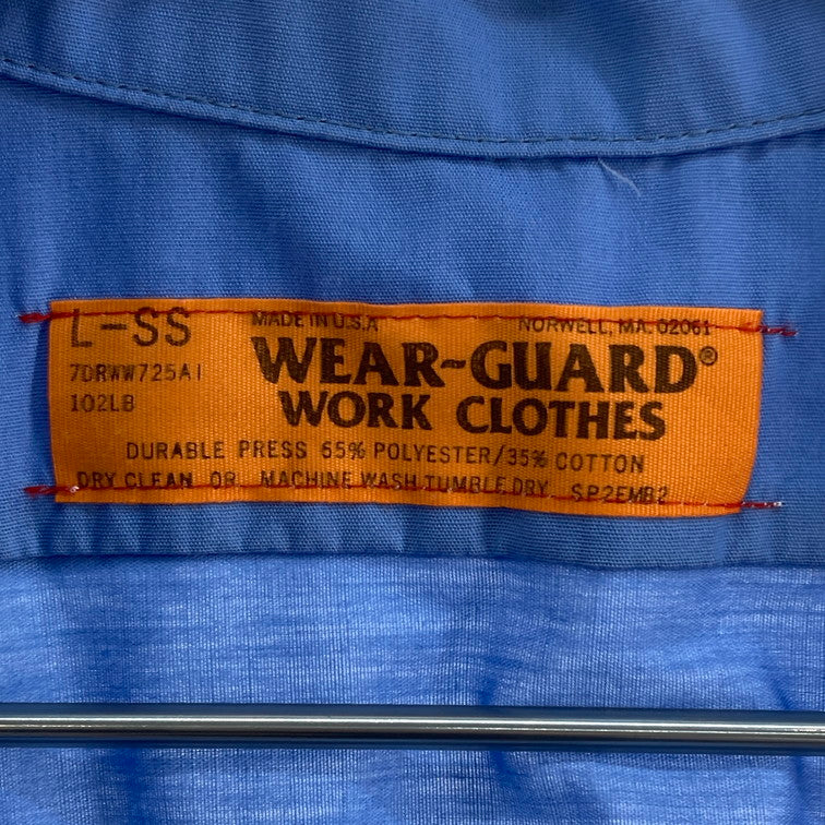 【中古品】【メンズ】 WEAR GUARD S/S WORK SHIRT ワークシャツ 146-260310-WA-01-iwa サイズ：L カラー：ライトブルー 万代Net店