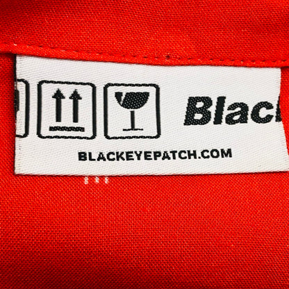 【現状渡し品】【メンズ】 BLACK EYE PATCH ブラックアイパッチ 取扱注意開襟シャツ カジュアルシャツ 半袖 トップス 142-250228-hn-04-fur サイズ：XL カラー：レッド系 万代Net店