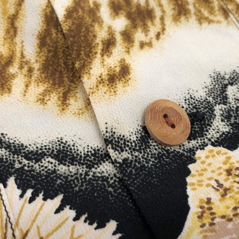 【中古品】【メンズ】 SUN SURF サンサーフ ARCH BRIDGE&MT FUJI L/S RAYON SHIRT SS21577 総柄シャツ 長袖 トップス レーヨン 東洋エンタープライズ 145-260612-rs-04-fur サイズ：S カラー：ブラック系 万代Net店
