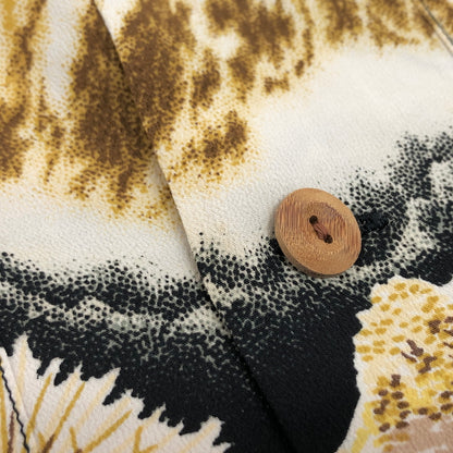 【中古品】【メンズ】 SUN SURF サンサーフ ARCH BRIDGE&MT FUJI L/S RAYON SHIRT SS21577 総柄シャツ 長袖 トップス レーヨン 東洋エンタープライズ 145-260612-rs-04-fur サイズ：S カラー：ブラック系 万代Net店