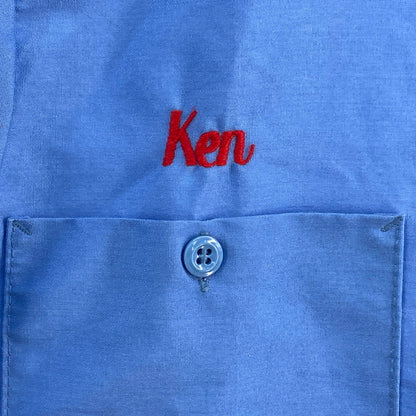 【中古品】【メンズ】 WEAR GUARD S/S WORK SHIRT ワークシャツ 146-260310-WA-01-iwa サイズ：L カラー：ライトブルー 万代Net店