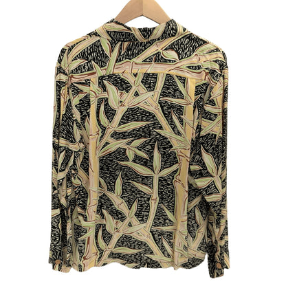 【中古品】【メンズ】 SUN SURF サンサーフ BAMBOO PRINT L/S RAYON ALOHA SHIRT SS20970 アロハシャツ ハワイアンシャツ 長袖 トップス レーヨン 総柄 東洋エンタープライズ 145-260612-rs-05-fur サイズ：S カラー：ブラック系 万代Net店