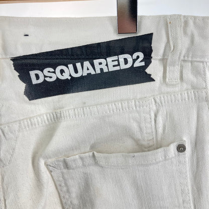 【中古品】【メンズ】 DSQUARED2 ディースクエアード デニムパンツ ジーンズ ボトムズ 153-250218-OR-09-iwa サイズ：イタリア50 カラー：ホワイト系 万代Net店