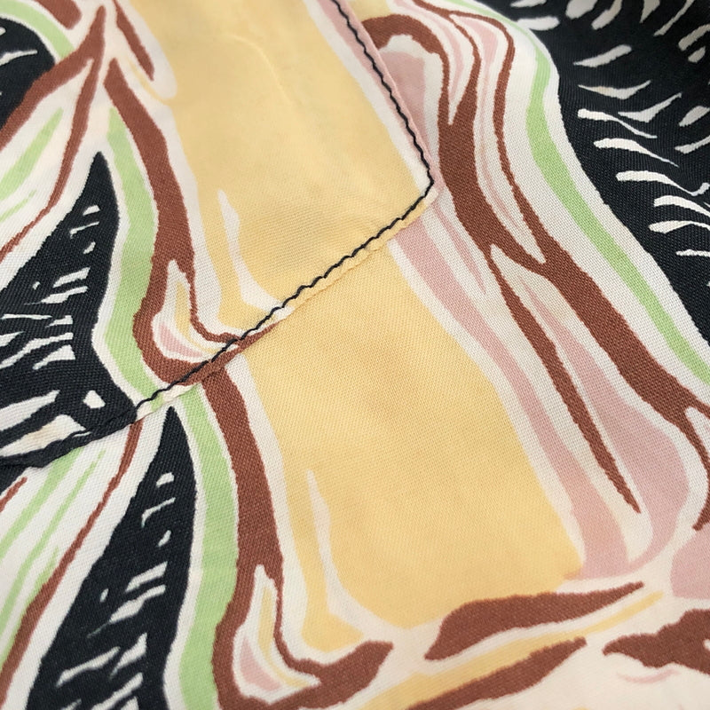 【中古品】【メンズ】 SUN SURF サンサーフ BAMBOO PRINT L/S RAYON ALOHA SHIRT SS20970 アロハシャツ ハワイアンシャツ 長袖 トップス レーヨン 総柄 東洋エンタープライズ 145-260612-rs-05-fur サイズ：S カラー：ブラック系 万代Net店