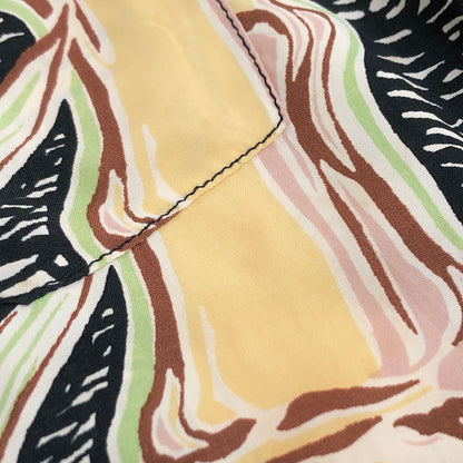 【中古品】【メンズ】 SUN SURF サンサーフ BAMBOO PRINT L/S RAYON ALOHA SHIRT SS20970 アロハシャツ ハワイアンシャツ 長袖 トップス レーヨン 総柄 東洋エンタープライズ 145-260612-rs-05-fur サイズ：S カラー：ブラック系 万代Net店