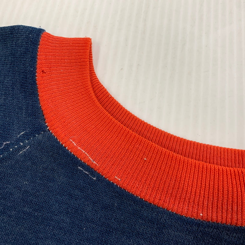 【現状渡し品】【メンズ】 VINTAGE STANFORD UNIVERSITY RAGLAN SLEEVE RINGER SS SWEATSHIRT ラグラン スリーブ リンガー ショートスリーブ スウェットシャツ 146-260730-kh-02-izu カラー：ネイビー×レッド 万代Net店