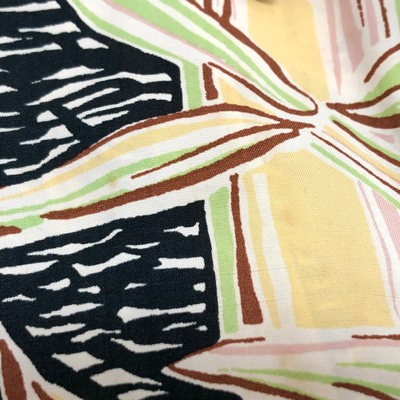 【中古品】【メンズ】 SUN SURF サンサーフ BAMBOO PRINT L/S RAYON ALOHA SHIRT SS20970 アロハシャツ ハワイアンシャツ 長袖 トップス レーヨン 総柄 東洋エンタープライズ 145-260612-rs-05-fur サイズ：S カラー：ブラック系 万代Net店