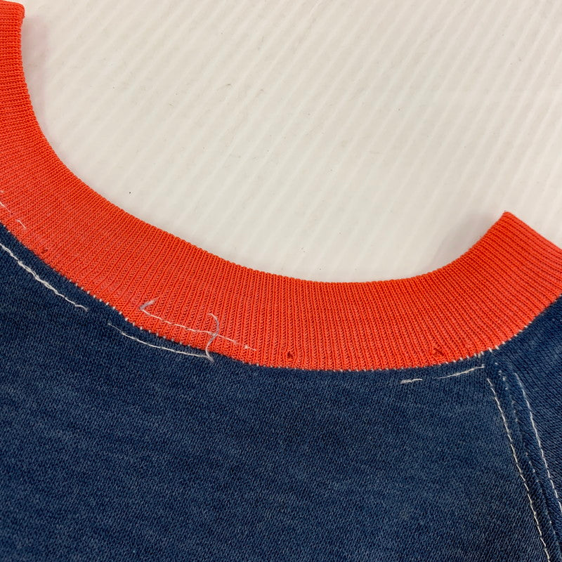 【現状渡し品】【メンズ】 VINTAGE STANFORD UNIVERSITY RAGLAN SLEEVE RINGER SS SWEATSHIRT ラグラン スリーブ リンガー ショートスリーブ スウェットシャツ 146-260730-kh-02-izu カラー：ネイビー×レッド 万代Net店