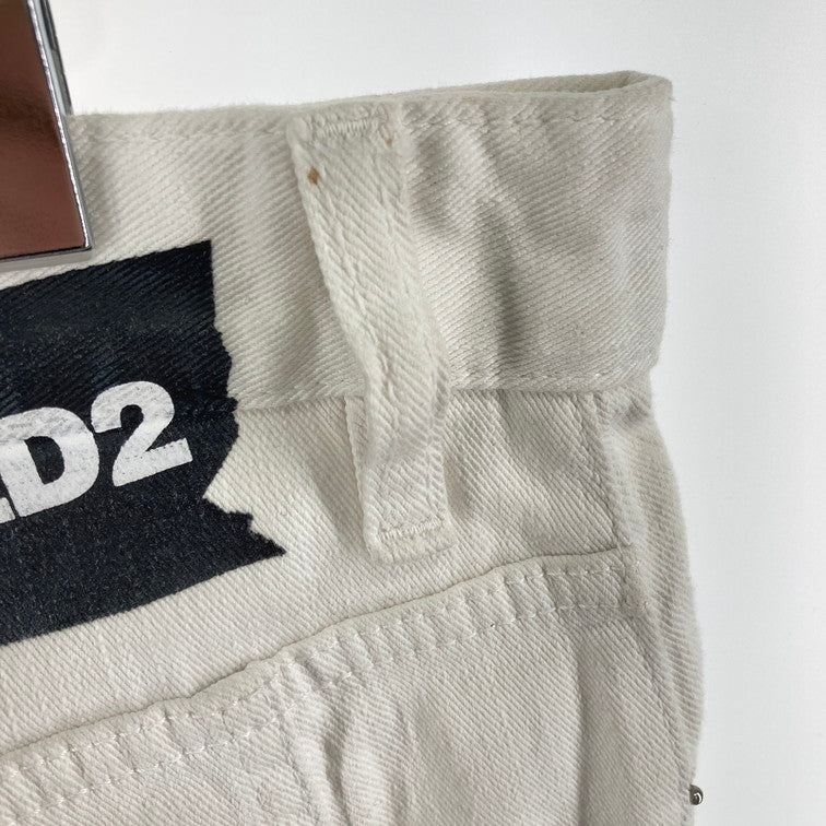 【中古品】【メンズ】 DSQUARED2 ディースクエアード デニムパンツ ジーンズ ボトムズ 153-250218-OR-09-iwa サイズ：イタリア50 カラー：ホワイト系 万代Net店