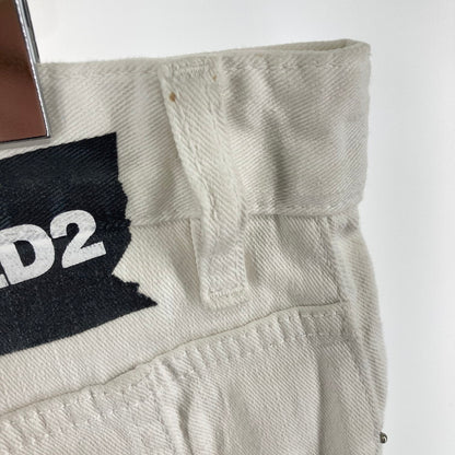 【中古品】【メンズ】 DSQUARED2 ディースクエアード デニムパンツ ジーンズ ボトムズ 153-250218-OR-09-iwa サイズ：イタリア50 カラー：ホワイト系 万代Net店