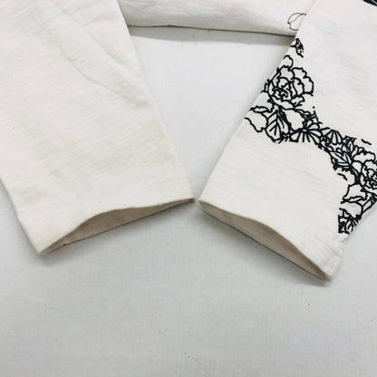 【中古品】【メンズ】 華鳥風月 カチョウフウゲツ 刺繍L/S Tee ロングスリーブ ティーシャツ 長袖 トップス 145-250228-hn-06-fur サイズ：L カラー：ホワイト系 万代Net店