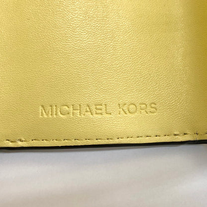 【現状渡し品】【レディース】 Michael Kors マイケルコース 35T0GFTP0B 三つ折り財布 コンパクトウォレット ミニ財布 181-250703-rs-02-fur カラー：レモンイエロー/アイボリー系 万代Net店