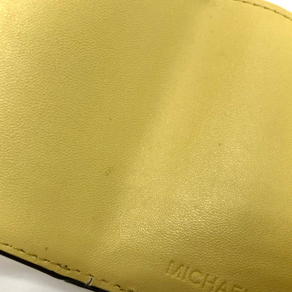 【現状渡し品】【レディース】 Michael Kors マイケルコース 35T0GFTP0B 三つ折り財布 コンパクトウォレット ミニ財布 181-250703-rs-02-fur カラー：レモンイエロー/アイボリー系 万代Net店