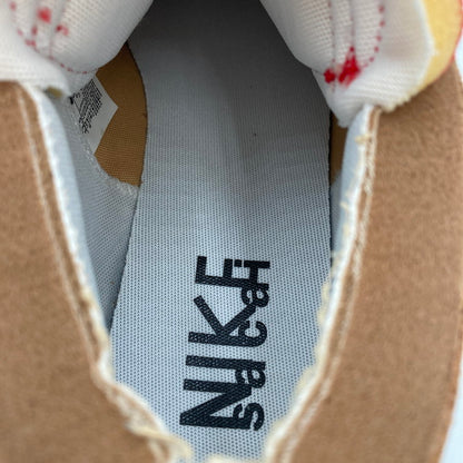 【中古品】【メンズ】 NIKE ナイキ SACAI×NIKE/DD1877-200/BLAZER LOW BRITISH TAN 160-250220-NS-1-iwa サイズ：29.5 カラー：ホワイト レッド ブラウン 万代Net店