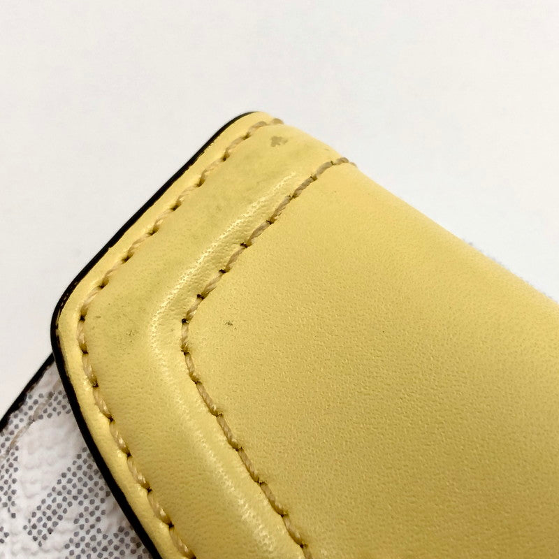 【現状渡し品】【レディース】 Michael Kors マイケルコース 35T0GFTP0B 三つ折り財布 コンパクトウォレット ミニ財布 181-250703-rs-02-fur カラー：レモンイエロー/アイボリー系 万代Net店