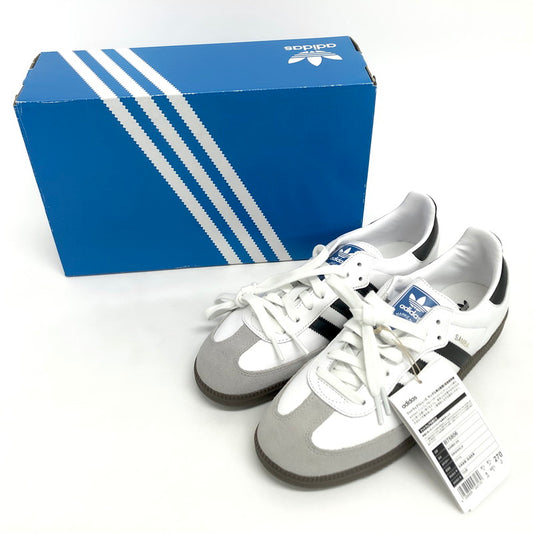 【中古美品】【メンズ】 adidas アディダス SAMBA OG B75806 サンバOG スニーカー シューズ 靴 161-251009-rs-06-fur サイズ：27.0cm US9 カラー：ホワイト/グレー/ブラック 万代Net店