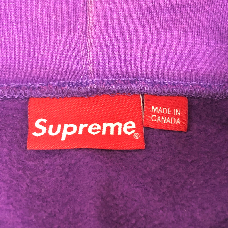 【現状渡し品】【メンズ】 SUPREME シュプリーム SMALL BOX LOGO HOODED SWEATSHIRT パーカー フーディ 長袖 トップス 古着 149-260825-rs-07-fur サイズ：M カラー：パープル 万代Net店