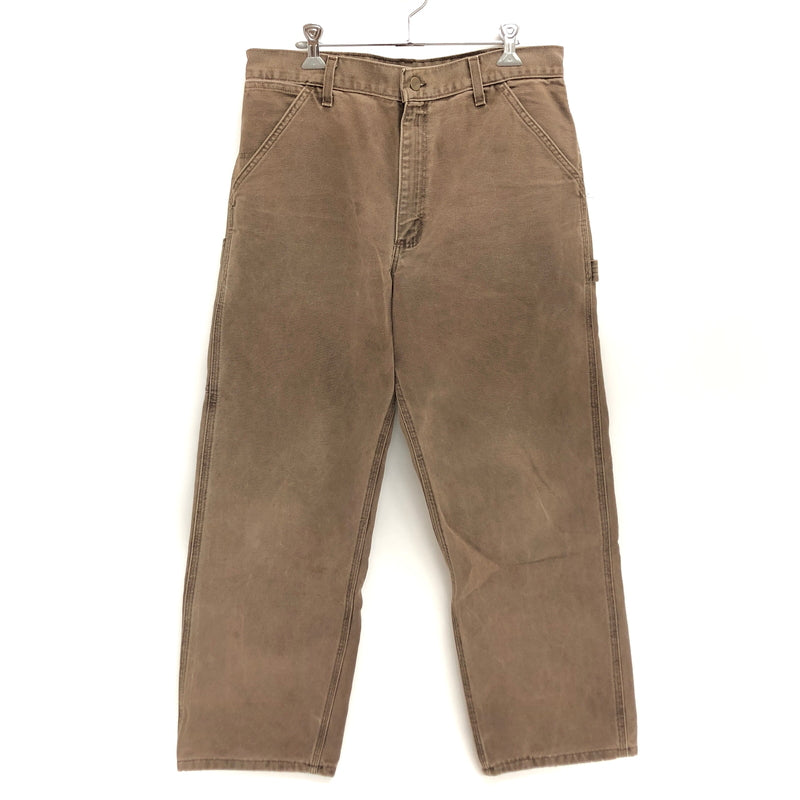 【中古品】【メンズ】 CARHARTT カーハート DUCK WORK PANTS WU0382 ダックワークパンツ ボトムス 古着 157-260825-rs-09-fur サイズ：34×30 カラー：ブラウン 万代Net店