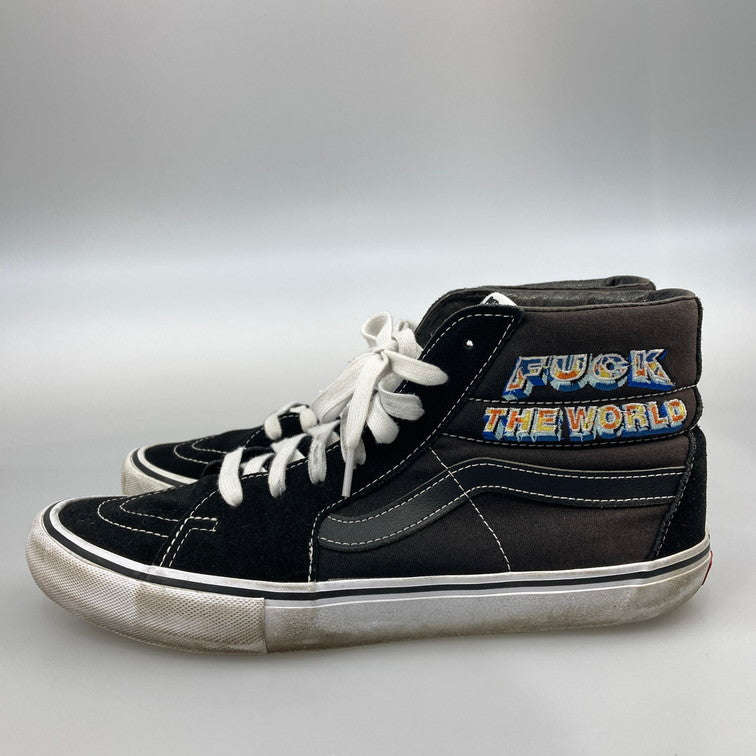 【中古品】【メンズ】 VANS バンズ VANS×SUPREME SK8-HI PRO FUCK THE WORLD スニーカー 163-251204-WA-01-iwa サイズ：28.5cm カラー：BLACK 万代Net店