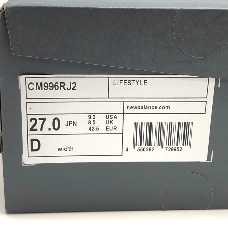 【中古品】【メンズ】 NEW BALANCE ニューバランス CM996RJ2 スニーカー シューズ 靴 162-260612-rs-09-fur サイズ：27.0cm US9 カラー：ホワイト/グレー系 万代Net店