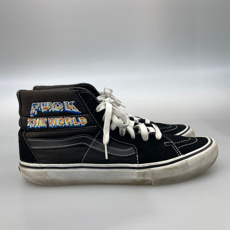 【中古品】【メンズ】 VANS バンズ VANS×SUPREME SK8-HI PRO FUCK THE WORLD スニーカー 163-251204-WA-01-iwa サイズ：28.5cm カラー：BLACK 万代Net店