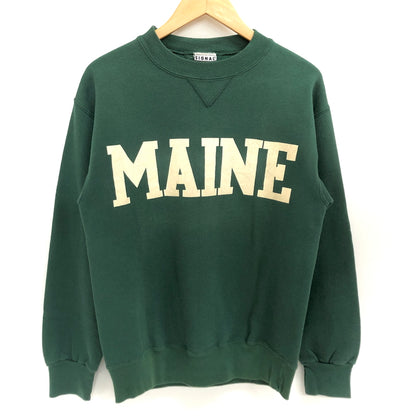 【現状渡し品】【メンズ】 SIGNAL SPORTS シグナルスポーツ MAINE SWEATSHIRT スウェット トレーナー 長袖 トップス 古着 ヴィンテージ 146-260612-rs-10-fur サイズ：XL カラー：グリーン 万代Net店