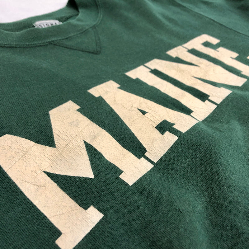 【現状渡し品】【メンズ】 SIGNAL SPORTS シグナルスポーツ MAINE SWEATSHIRT スウェット トレーナー 長袖 トップス 古着 ヴィンテージ 146-260612-rs-10-fur サイズ：XL カラー：グリーン 万代Net店