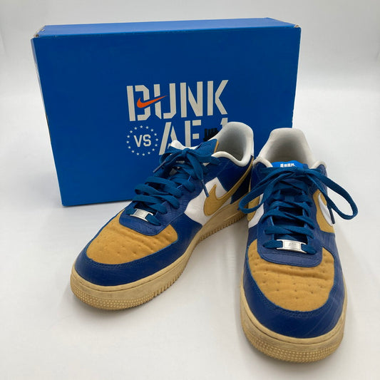 【中古品】【メンズ】 NIKE ナイキ NIKE×UNDEFEATED/DM8462-400/AIR FORCE 1 LOW SP DUNK VS AF-1 PACK 160-250220-NS-5-iwa サイズ：28 カラー：ブルー イエロー ホワイト 万代Net店