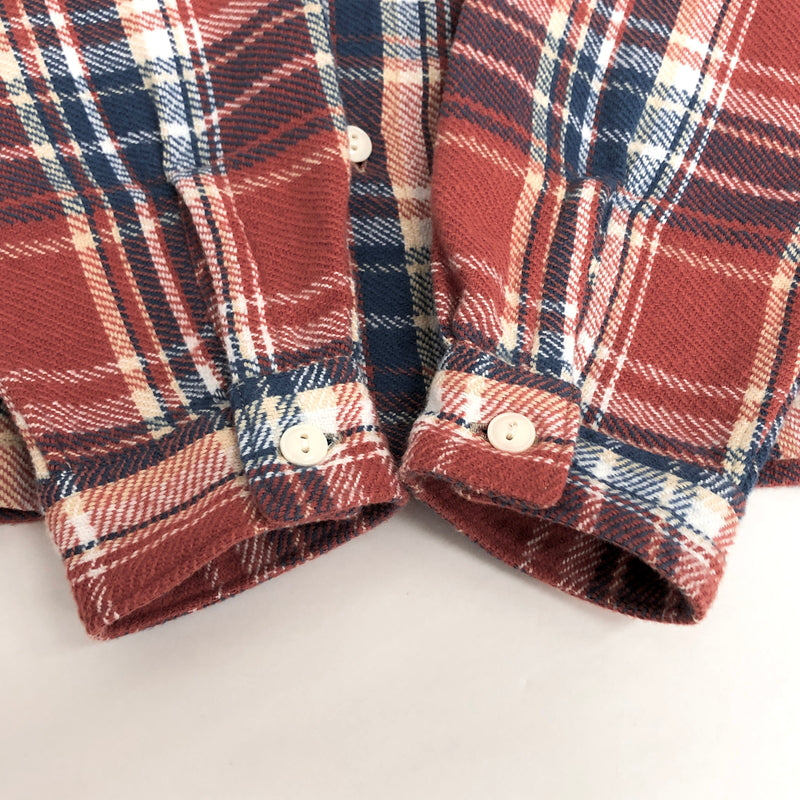 【中古品】【メンズ】 SHIPS シップス AUTHENTIC FLANNEL LS SHIRT 111-16-0067 フランネルシャツ チェックシャツ 長袖 トップス 147-260615-rs-01-fur サイズ：表記なし カラー：レッド/ブルー系 万代Net店