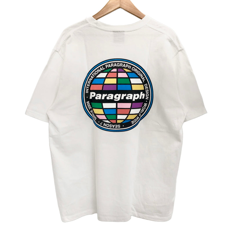 【中古品】【メンズ/レディース】 PARAGRAPH パラグラフ Random color Earth T-shirt 半袖 Tシャツ トップス 142-260826-rs-03-fur サイズ：F カラー：ホワイト 万代Net店