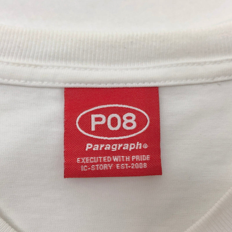 【中古品】【メンズ/レディース】 PARAGRAPH パラグラフ Random color Earth T-shirt 半袖 Tシャツ トップス 142-260826-rs-03-fur サイズ：F カラー：ホワイト 万代Net店