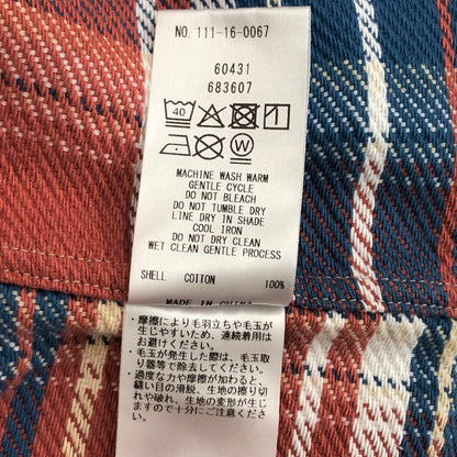 【中古品】【メンズ】 SHIPS シップス AUTHENTIC FLANNEL LS SHIRT 111-16-0067 フランネルシャツ チェックシャツ 長袖 トップス 147-260615-rs-01-fur サイズ：表記なし カラー：レッド/ブルー系 万代Net店