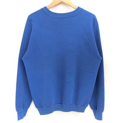 【現状渡し品】【メンズ】 FRUITS OF THE LOOM フルーツオブザルーム 90S PRINT SWEATSHIRT スウェット トレーナー 長袖 トップス 古着 ヴィンテージ 146-260615-rs-02-fur サイズ：L カラー：ブルー 万代Net店